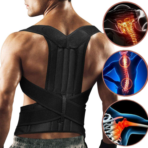Adjustable Posture Corrector Low Back Support Shoulder Brace Belt for Stable Pose